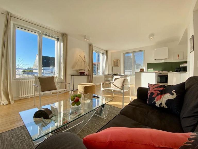 Appartement proche plage avec vue mer - B&B Carnac