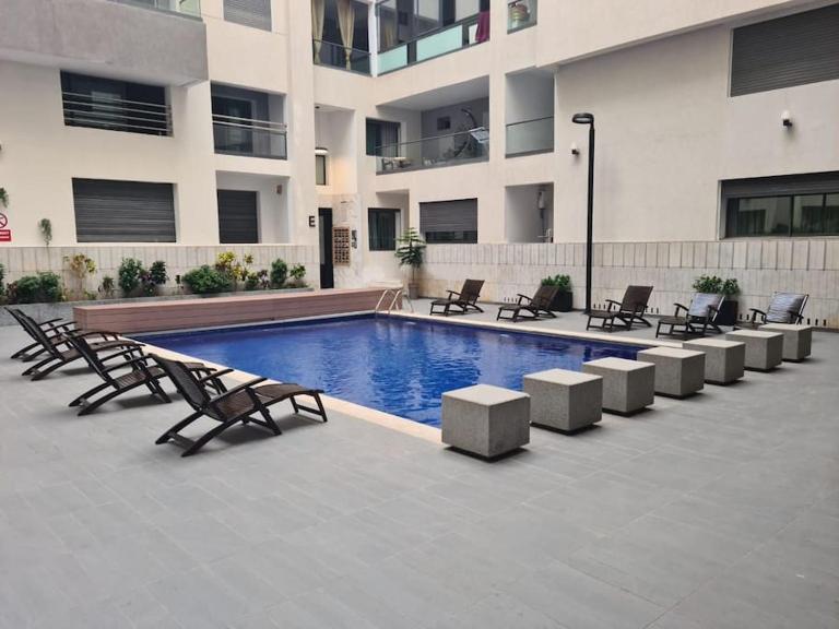 luxe appartement met zeezicht en zwembad Mohammedia Parc - Chambres d'hôtes Mohammédia
