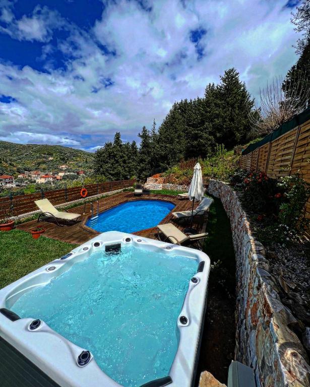 Ampelos Cretan Villa - Private Pool & Heated Ozone Jacuzzi - B&B Gerolákkos
