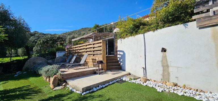 Mini villa T3 climatisée, vue mer, cosy & moderne - B&B Olmeto
