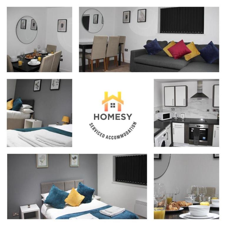 2BR APT By Homesy In Cardiff With Free WiFi & Perfect For Short Term Rental - B&B Cardiff