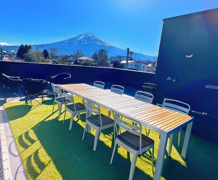 ヴィラ山間堂 Terrace Villa BBQ Bonfire Fuji view Annovillas - Ferienwohnung Fujikawaguchiko