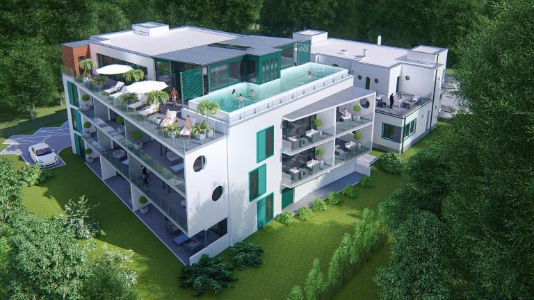 Villa Bauhaus Wellness Apartman 202 - B&B Siófok