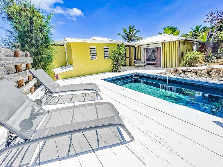 Villa Cazou sea view private pool Wifi 100Mbps - B&B Oyster Pond