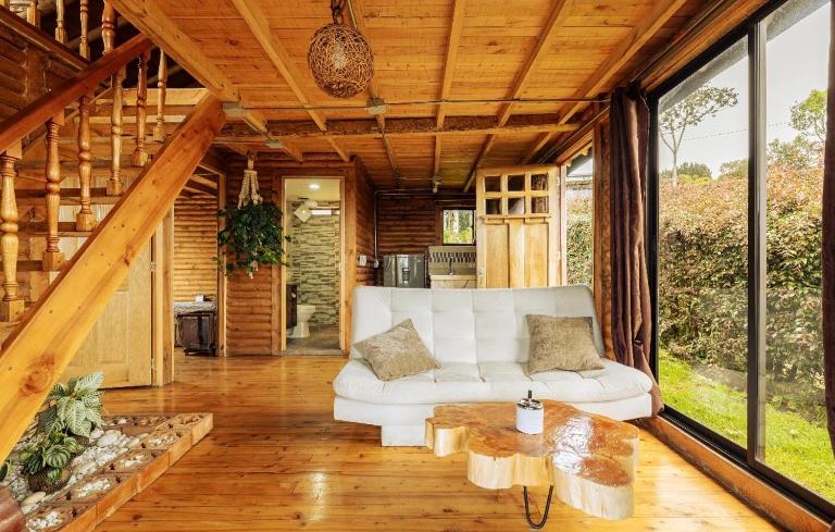 Luz del bosque, chalet con jacuzzi y chimenea en Santa Elena - Ferienwohnung Medellín