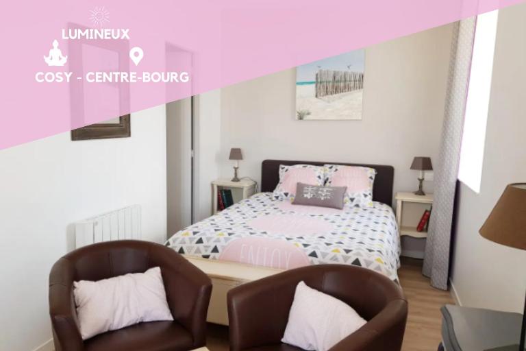 Studio Cosy LES ROSES TREMIERES 3 étoiles centre Plouharnel proche mer - B&B Plouharnel