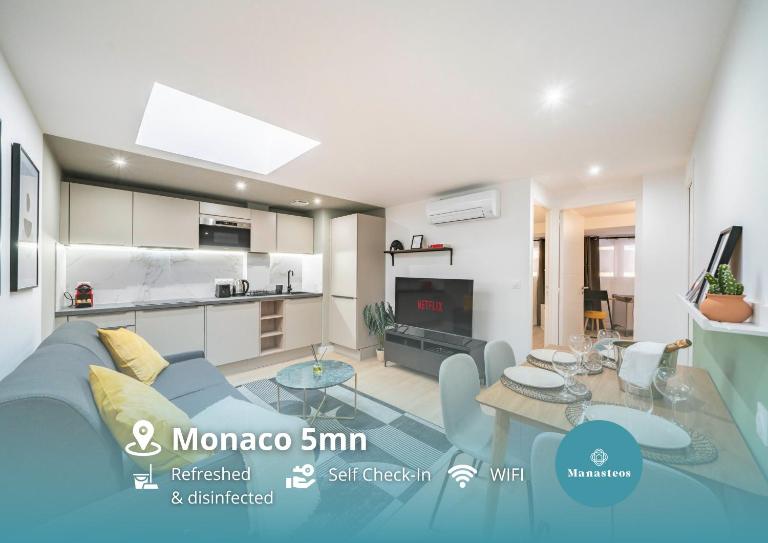 5mn à pied Monaco - Hypercentre - AQ - B&B Beausoleil