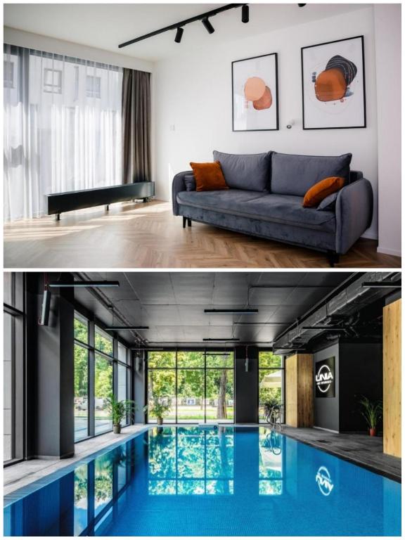 SMART Apartament BASEN & SPA Unia Residence Centrum, garaż,faktura - Ferienwohnung Lublin