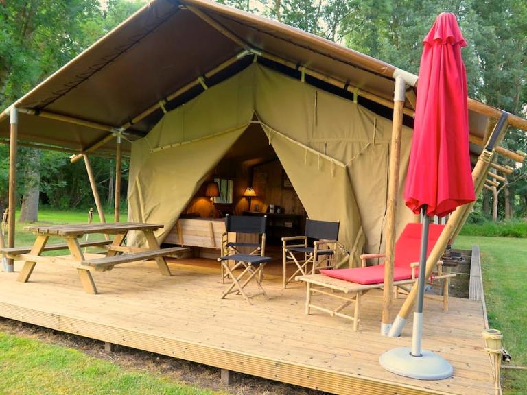 Tentes Safari aux Gîtes de Cormenin - Ferienwohnung Saint-Hilaire-sur-Puiseaux