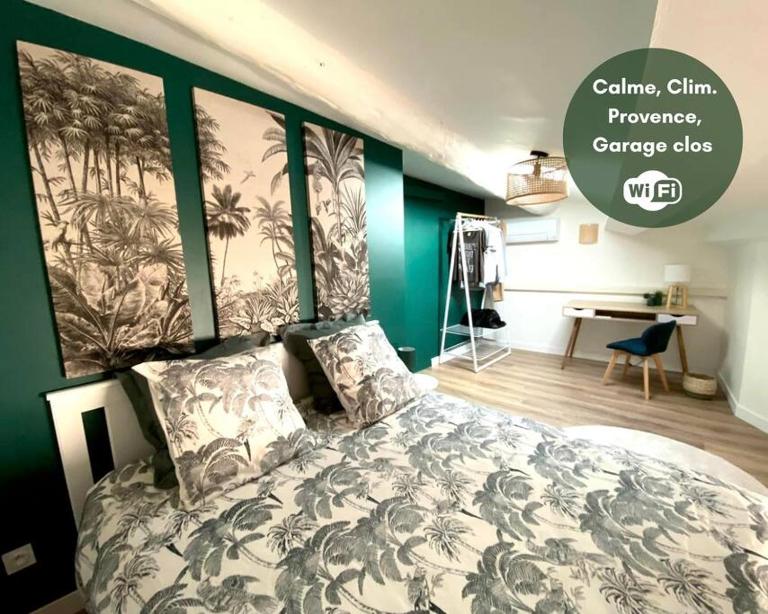 Calme - Centre - WiFi - Clim - Verdon 300m - Parking - Ferienwohnung Vinon-sur-Verdon