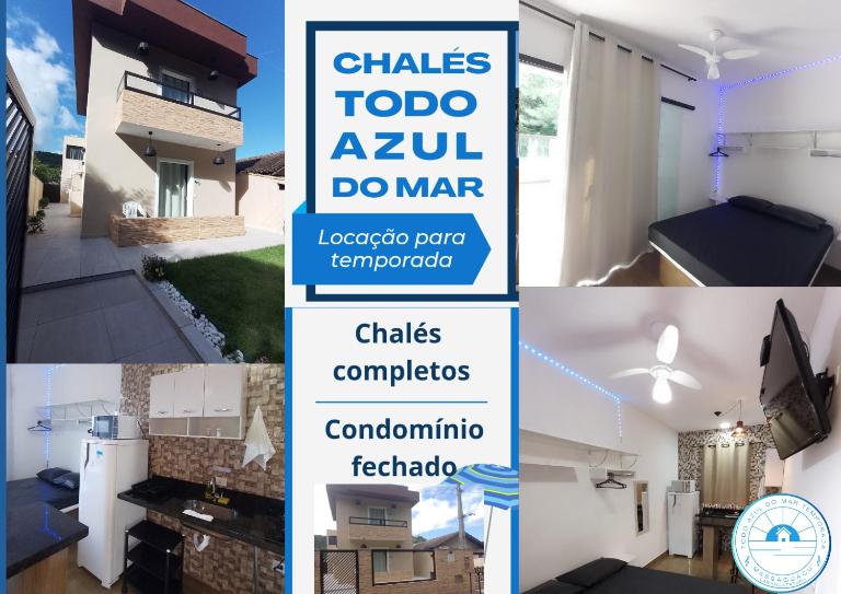 Chalés Todo Azul do Mar-Condomínio! - B&B Caraguatatuba