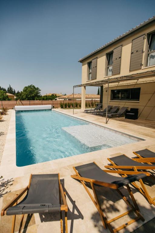 Villa Moka - private pool - B&B Saumane-de-Vaucluse