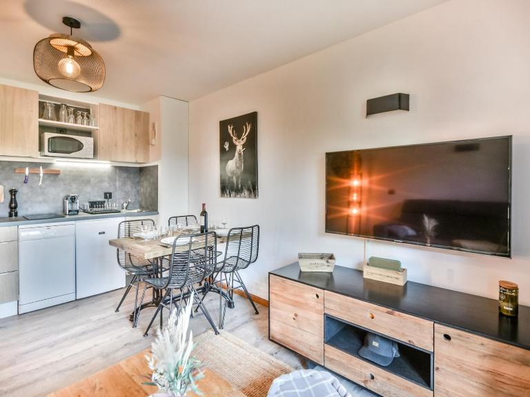 Appart rénové 4 pers, centre Les Gets, proche remontées, balcon, parking - FR-1-685-70 - Chambres d'hôtes Les Gets