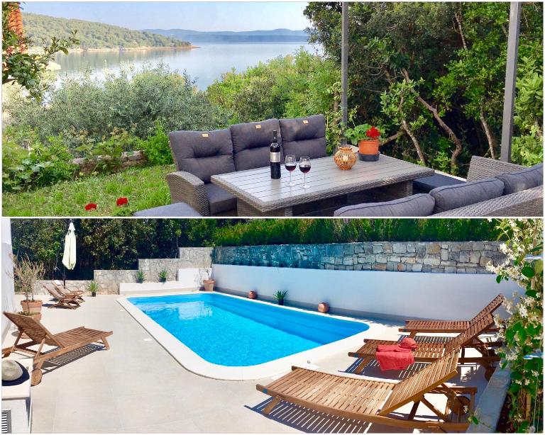 Villa Sol Necujam - private heated pool & 30m from the beach - Bed and Breakfast Nečujam