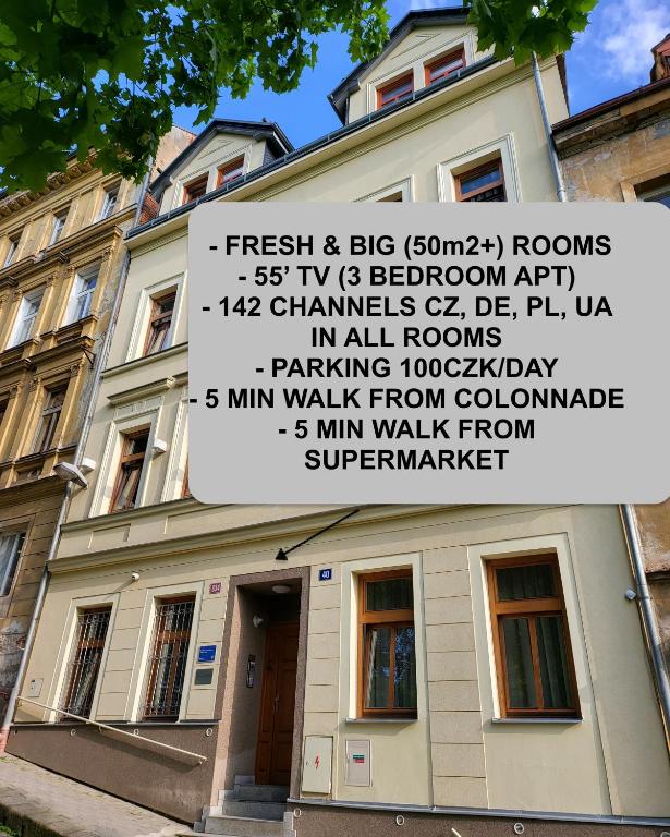 Excellent apartments in Spa City Center 5 min walk from the Colonnade - B&B Karlovy Vary