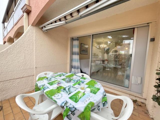 Appartement T2 situé proche de la mer terrasse parking privé 4POPL8 - Ferienwohnung Le Barcarès