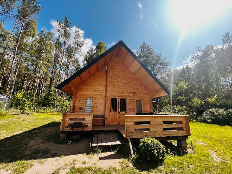 Domek z balią w lesie na Mazurach - Chambres d'hôtes Orzyny