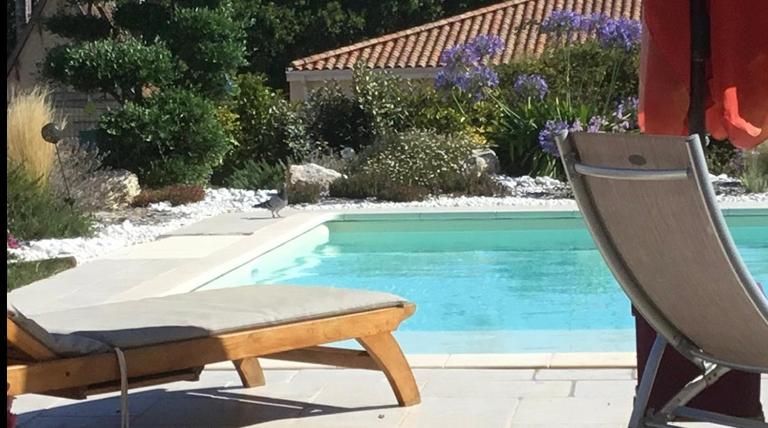Chambre indépendante avec piscine - Bed and Breakfast Jarnac