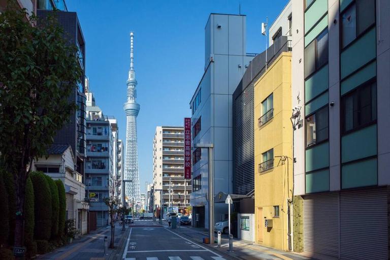 1F Facing Skdytree 6min stn Direct NRT&HND&Disney - B&B Tokyo