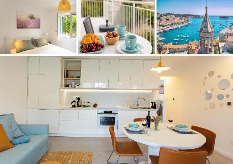 JesLiving Hvar - Elegant 2 Bedroom Apartment near the Sea in Historic Center of Hvar Town - Bed and Breakfast Hvar