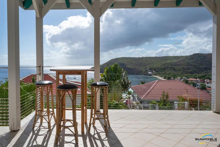Villa La Lady 8, 300 m de la plage, vue mer à 180° - B&B Les Anses-d'Arlet