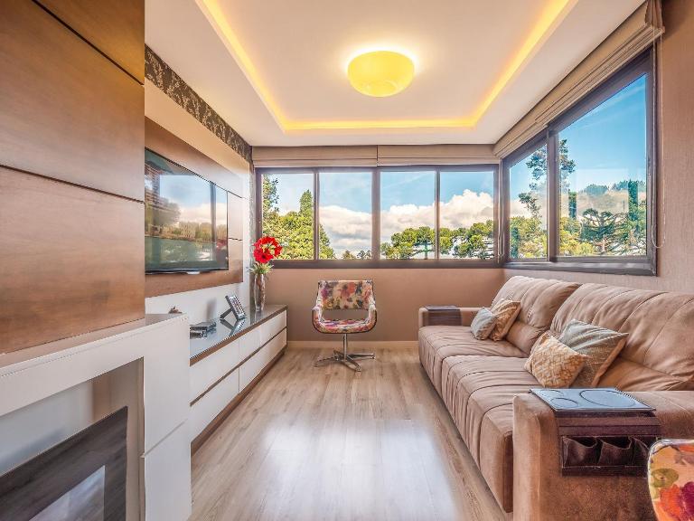 280 metros, Rua Coberta - Centro - Vale das Hortênsias 204 II - Ferienwohnung Gramado