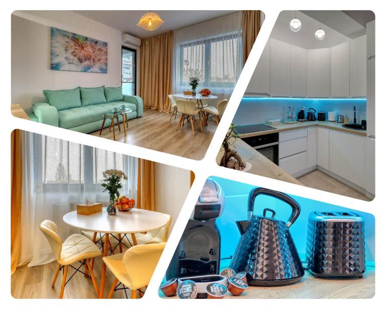 Inspiration Station - My Joyful, Cosy&Inviting Apt - Smart Thermostat - Private Parking - IOR Park - Long Term Price Cuts - B&B Bucarest