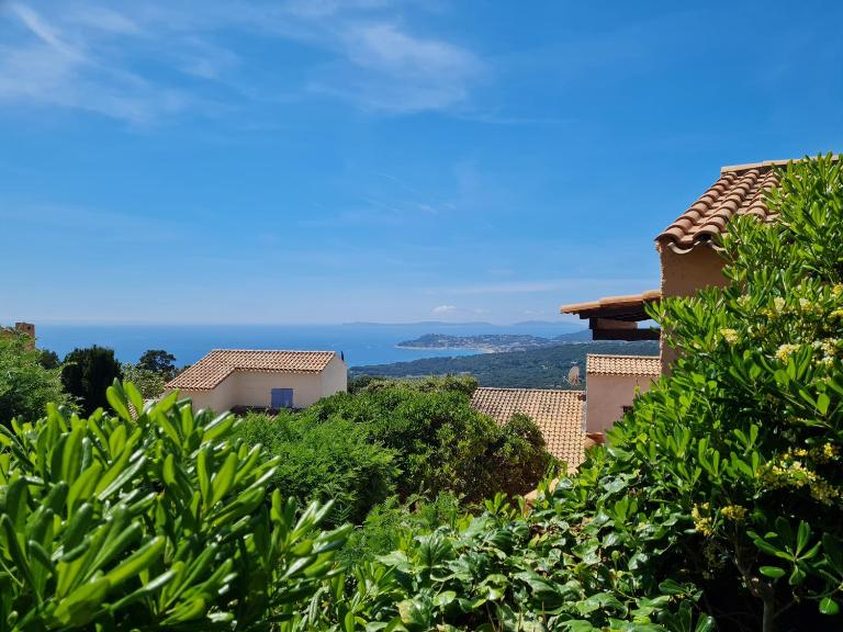 Bel appartement au calme avec terrasse aperçu mer, jardinet et piscine - B&B La Croix-Valmer