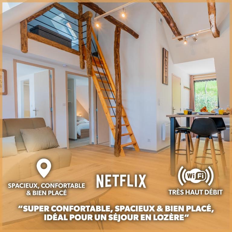 Le Point Sublime - Netflix/Wifi Fibre/Terrasse - B&B Banassac