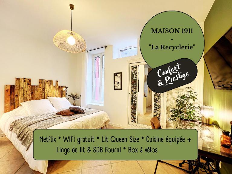 Studio LA RECYCLERIE - Maison 1911 - confort & prestige - Bed and Breakfast Gien
