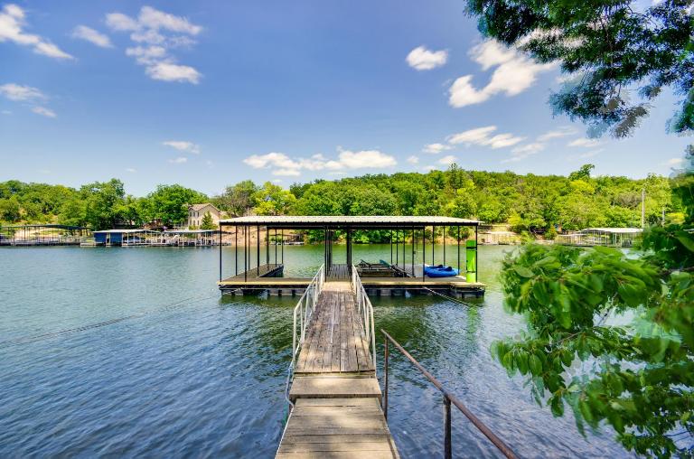 Dock & Boat Slip: Lakefront Osage Beach Home! - B&B Osage Beach