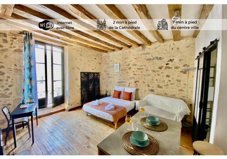 Le cosy-chic, 2 min à pied cathédrale , Jacobins - B&B Le Mans