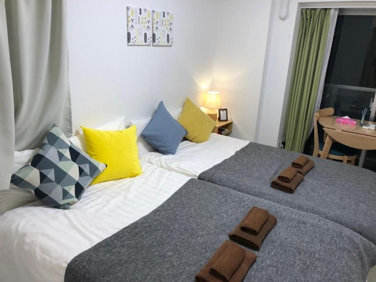 リブシティ錦糸町参番館上層階眺望良好北欧ルーム, Akihabara 6mins, Tokyo 8 mins, Direct to Narita Airport 成田空港直達 - B&B Tokyo