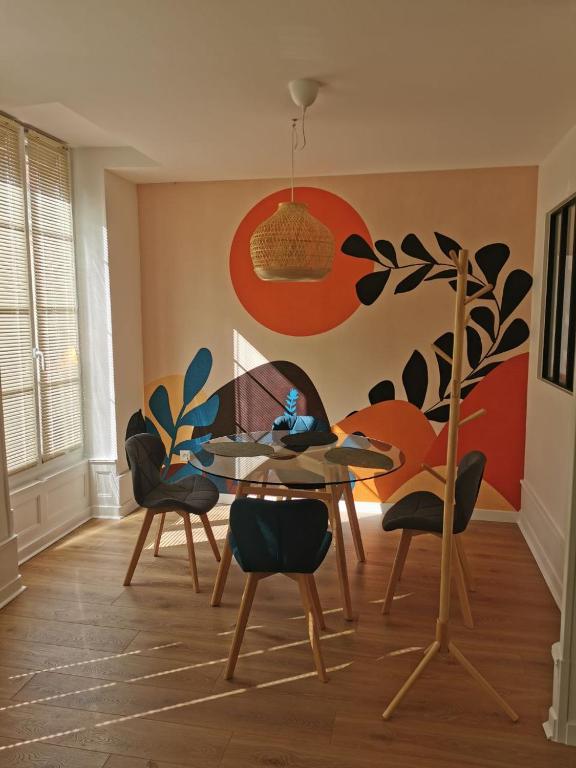 Les clos de Givry - Clos Léonie - Appartement 68m2 spacieux, lumineux et avec sauna - B&B Givry