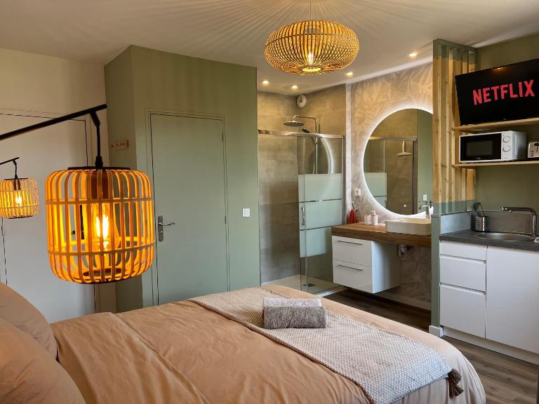 Studio cocooning centre ville d'Honfleur - Bed and Breakfast Honfleur