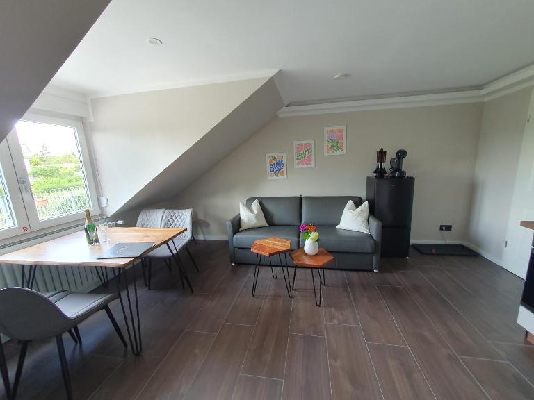 Neumühler Hof - moderne Ferienwohnung "Janica" mit entspannte Lage, kurze Fahrt zur Stadt mit kostenfreien Wlan und Netflix - B&B Schwerin
