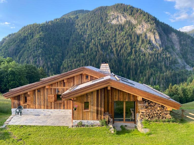 chalet du Champel jacuzzi - B&B Saint-Gervais-les-Bains