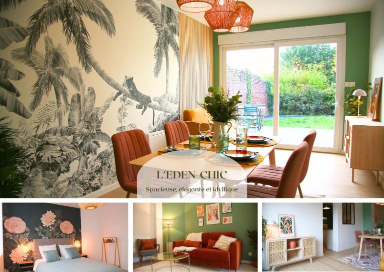 L'Eden Chic - Balneo - Jardin - Parking gratuit - B&B Arras