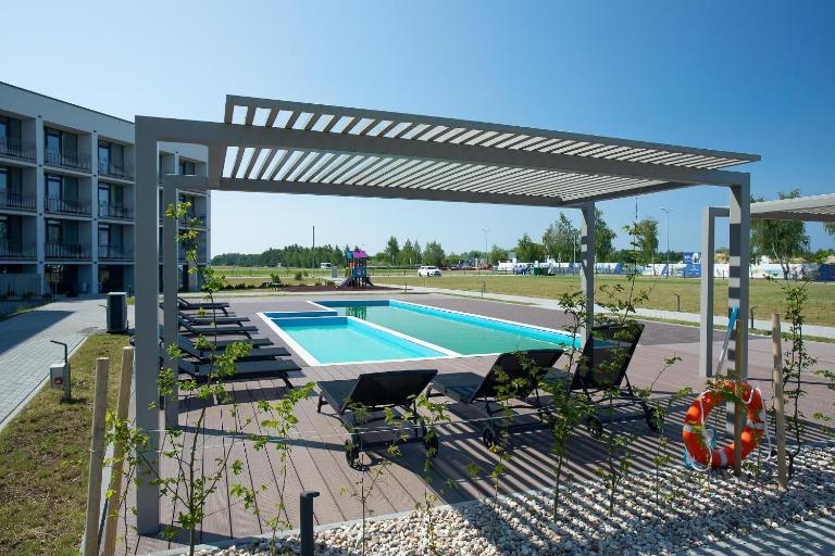 Mindaugo apartamentai su šildomu baseinu, sporto sale, vaikų kambariu, work zona - B&B Palanga