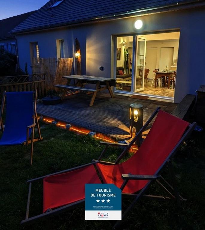 Le Rocky Lodge Large cottage with wooden deck and private garden next to Fontainebleau Forest - B&B Achères-la-Forêt