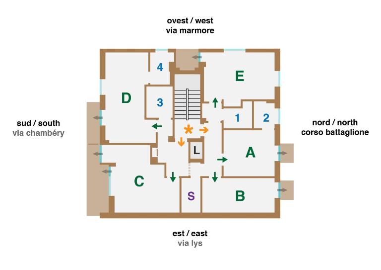 Shared bathroom - MyAostaProject - Bed and Breakfast Aosta
