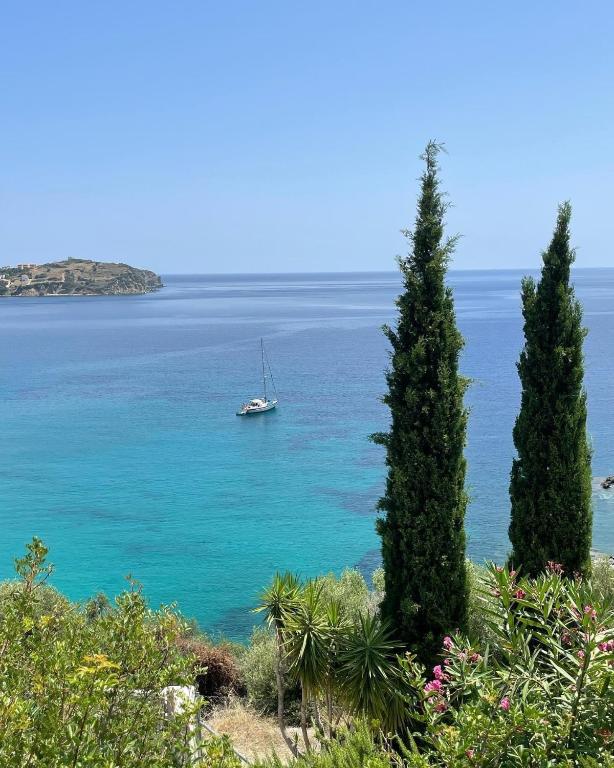Villa Nafsika stunning view on the Aegean Sea - B&B Ágioi Apóstoloi