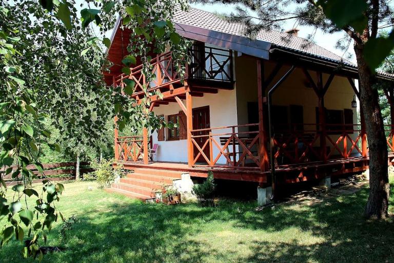 Domek Wypoczynkowy całoroczny U Agi z balią z jacuzzi i sauną - B&B Przezmark