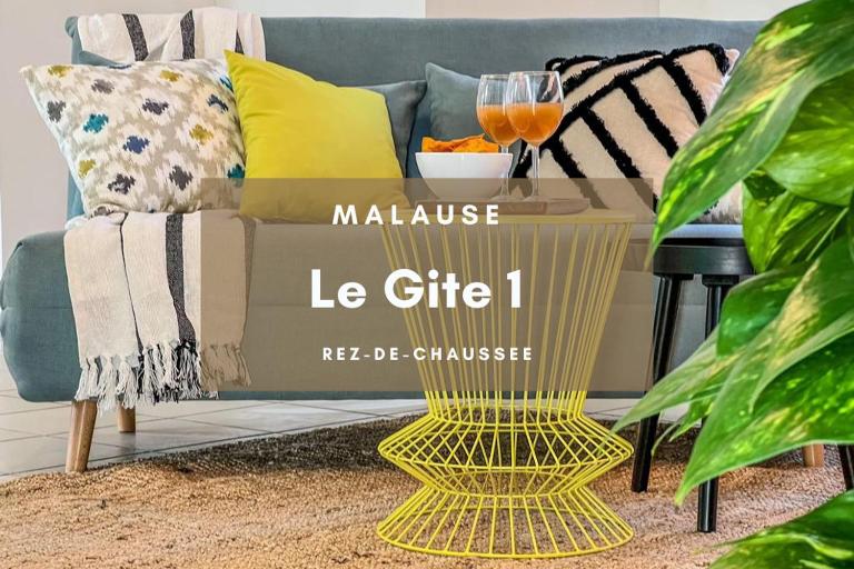 Le Gite 1 - Appartement T2 de 53m2, idéal pro ou couples, coeur de ville et proche GOLFECH - B&B Malause