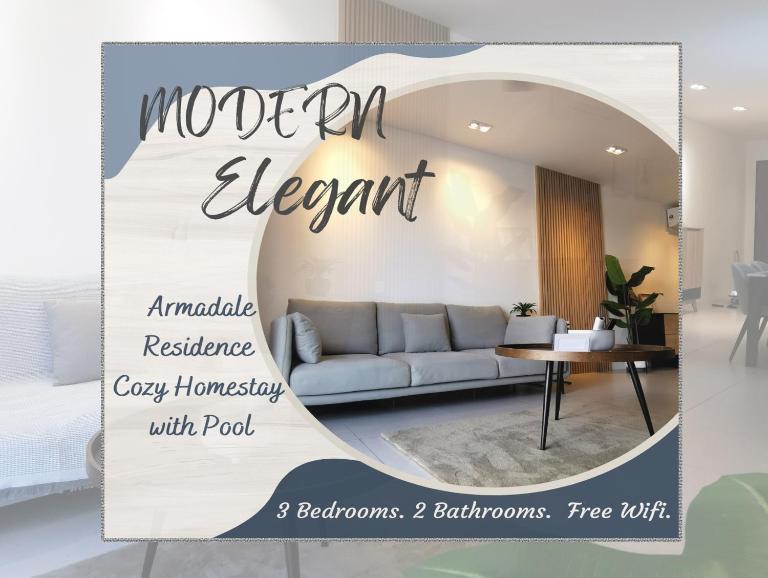 Elegant Armadale Homestay With Pool at Galacity - Bed and Breakfast Kuching