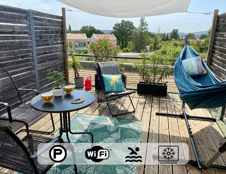 Ma place au sud terrasse à 2 pas d’Aix - Ferienwohnung Éguilles