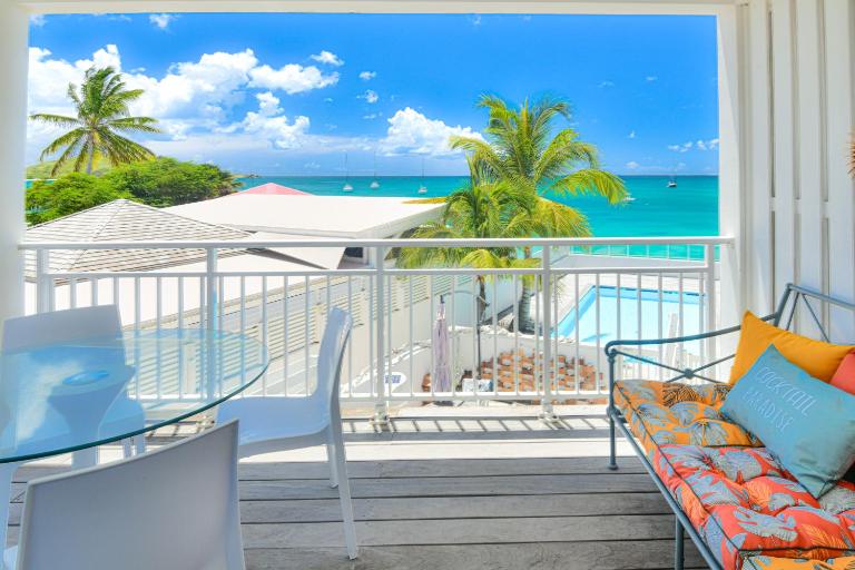 Kokonut Sea view with Pool on Grand Case Beach, Central, Private parking - Bed and Breakfast Grand-Case