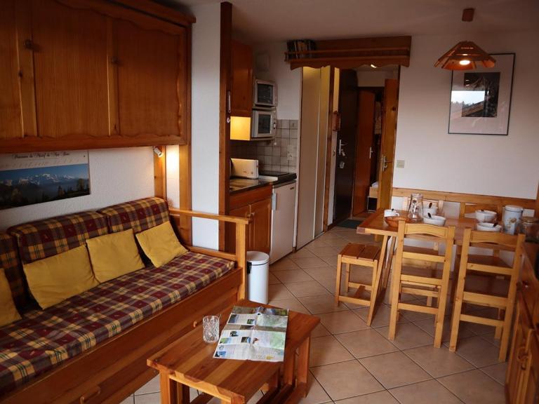 Studio cabine agréable aux Saisies, balcon sud, 5 pers - FR-1-594-315 - B&B Hauteluce