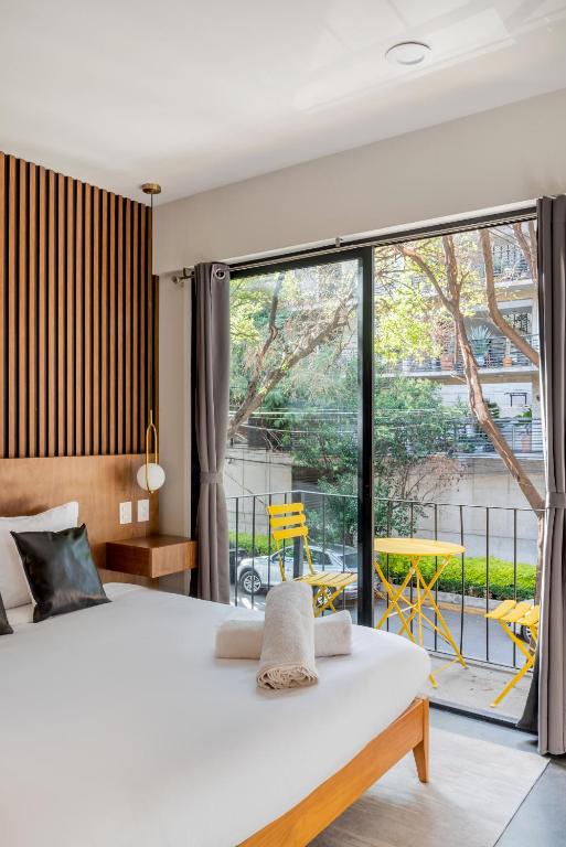 TN-Colonia Roma ideal para 4 personas, con 2 Recámaras y cerca de todo! - Chambres d'hôtes Mexico
