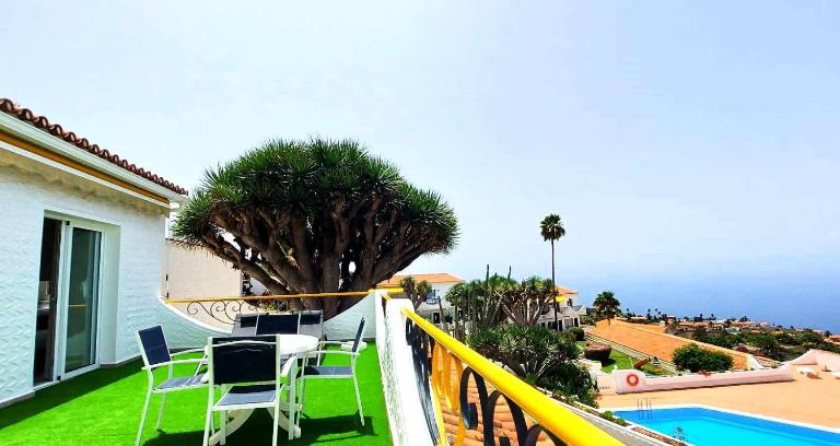 Acogedora Vivienda en Tenerife con vistas& piscina - Ferienwohnung Tacoronte